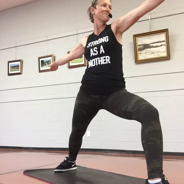 Candace teaching a class